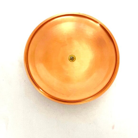 Vintage Copper Carrier with Glass Casserole Insert Handles Footed - Picture 8 of 8